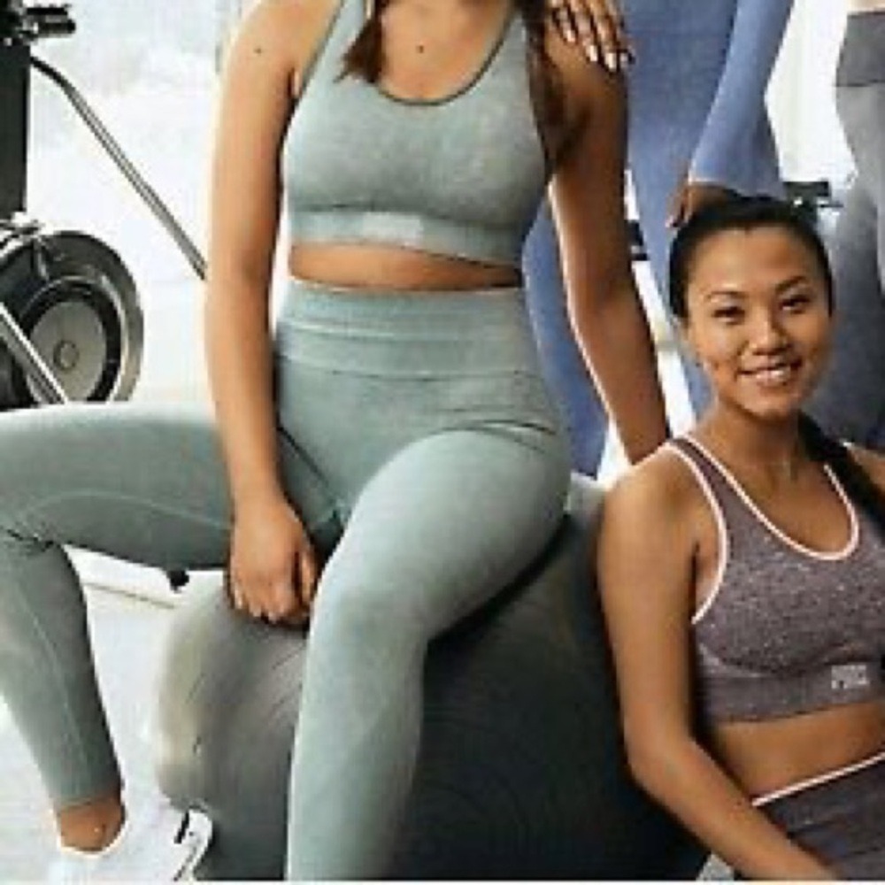 VS PINK green leggings